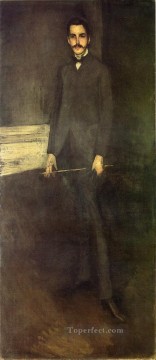  George Oil Painting - Portrait of George W Vanderbilt James Abbott McNeill Whistler
